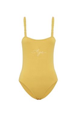 Aje Emma Logo Bodysuit Yellow Size 8 for rent on The Volte - image 4