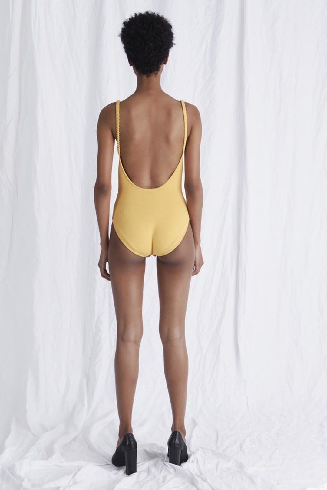 Aje Emma Logo Bodysuit Yellow Size 8 for rent on The Volte - main image