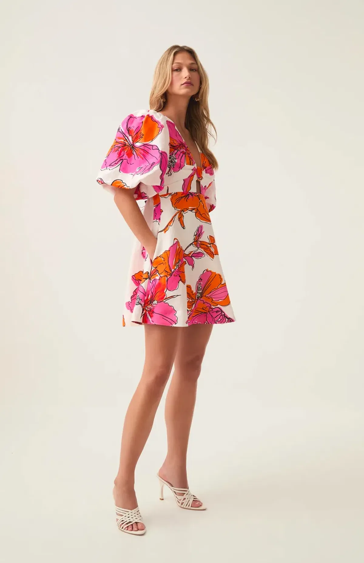 Aje overflow knotted mini dress size 12 - Image 2