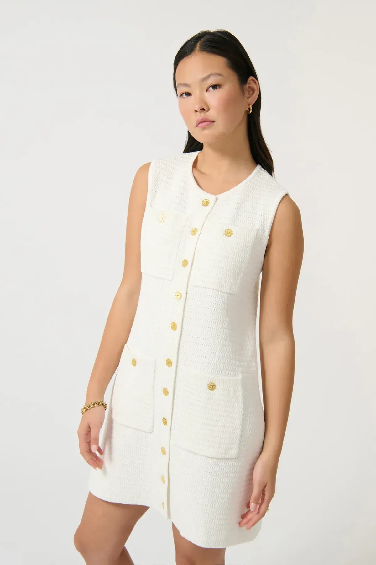 Onte Helena Mini Dress White Size S / AU 8 - Image 2