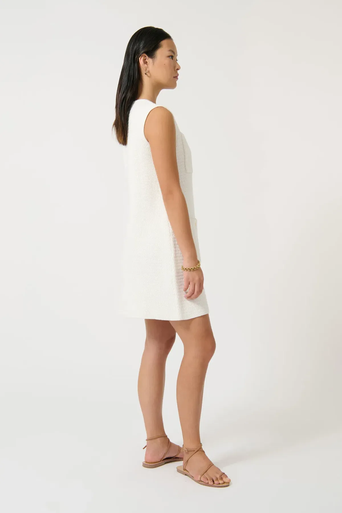 Onte Helena Mini Dress White Size S / AU 8 - Image 3