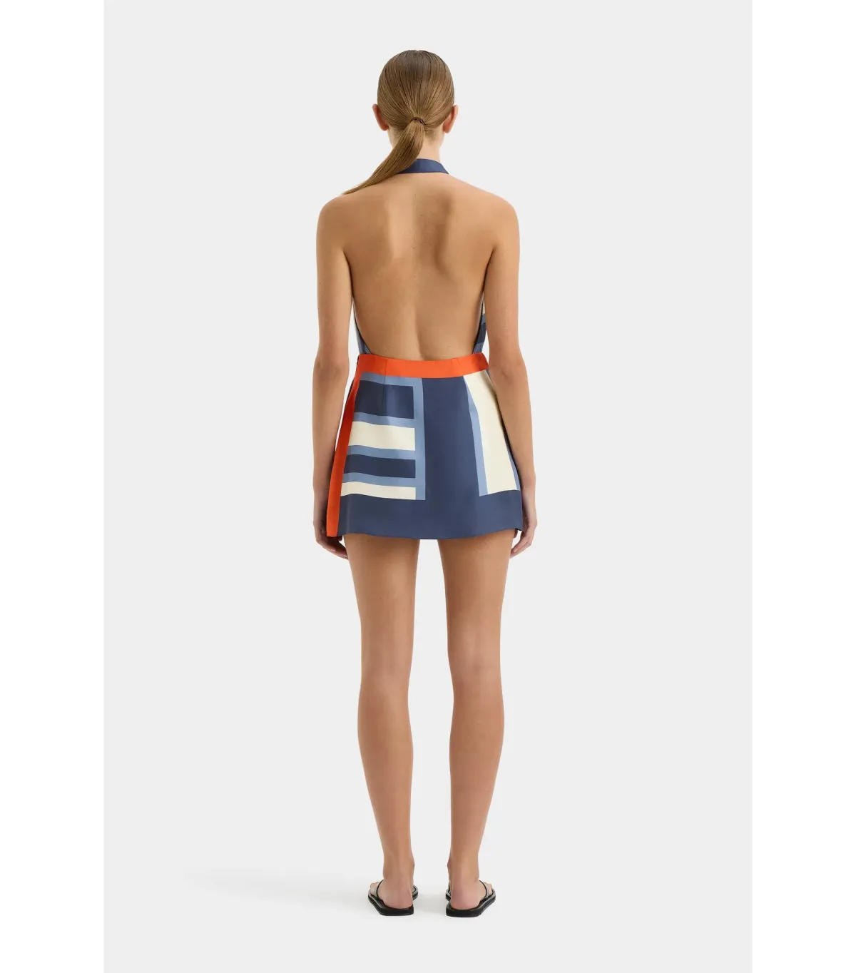 Sir the Label Dazed Wrap Halter Mini Dress Studio Print Size 2 / AU 10 - Image 5