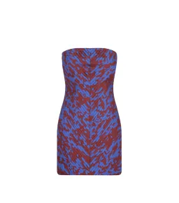 Shona Joy Catia Strapless Pleated Mini Dress Print Size AU 10 for rent on The Volte - image 4
