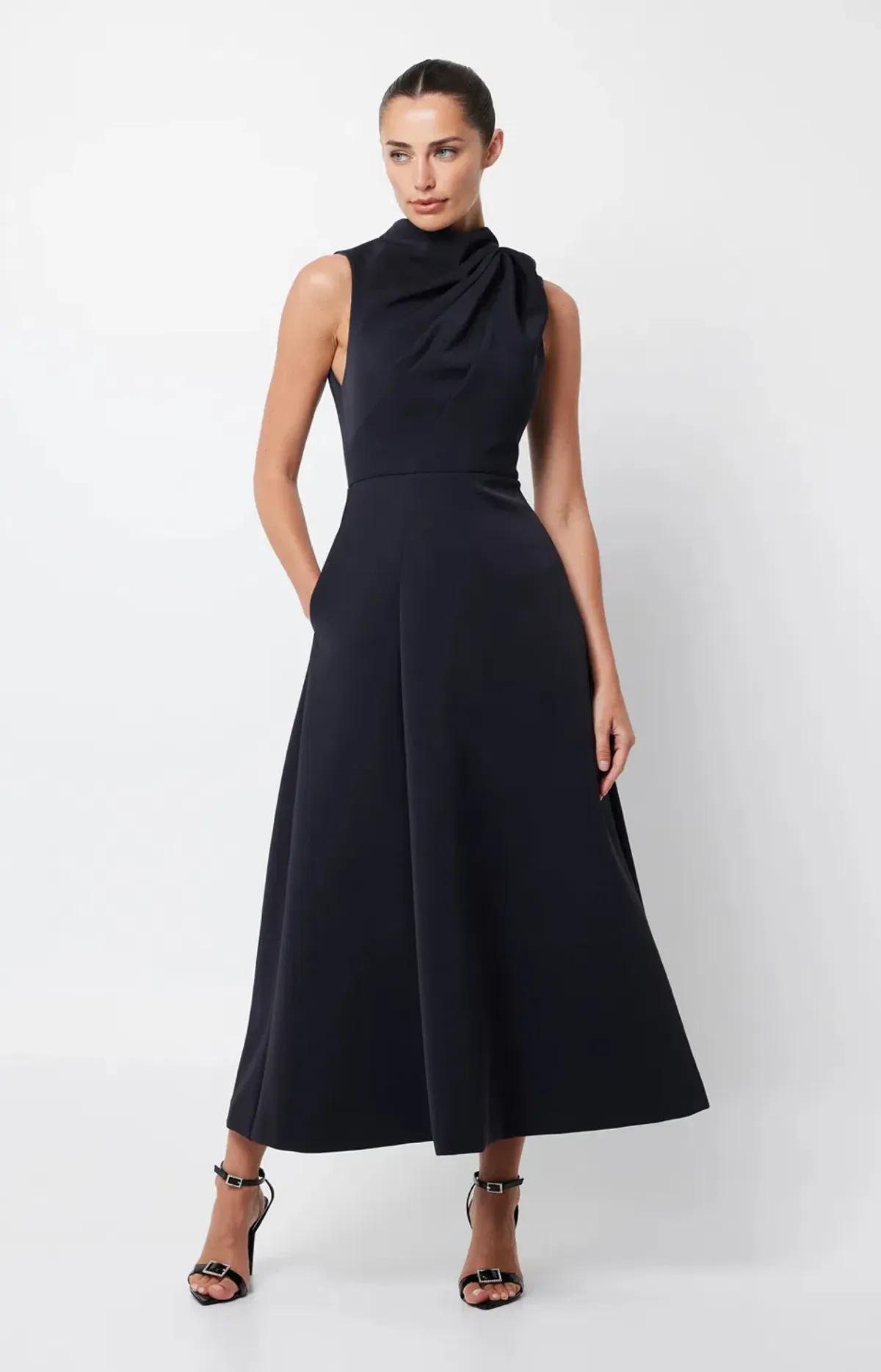 Mossman Cosmic Maxi Dress Navy Size 10 for rent on The Volte - main image