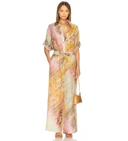 Zimmermann The Tallow Relaxed Shirt Size 0P/Au 6 and The Tallow Relaxed Pant in Ombre Multi Size 1/Au 10 Set for rent on The Volte - image 1