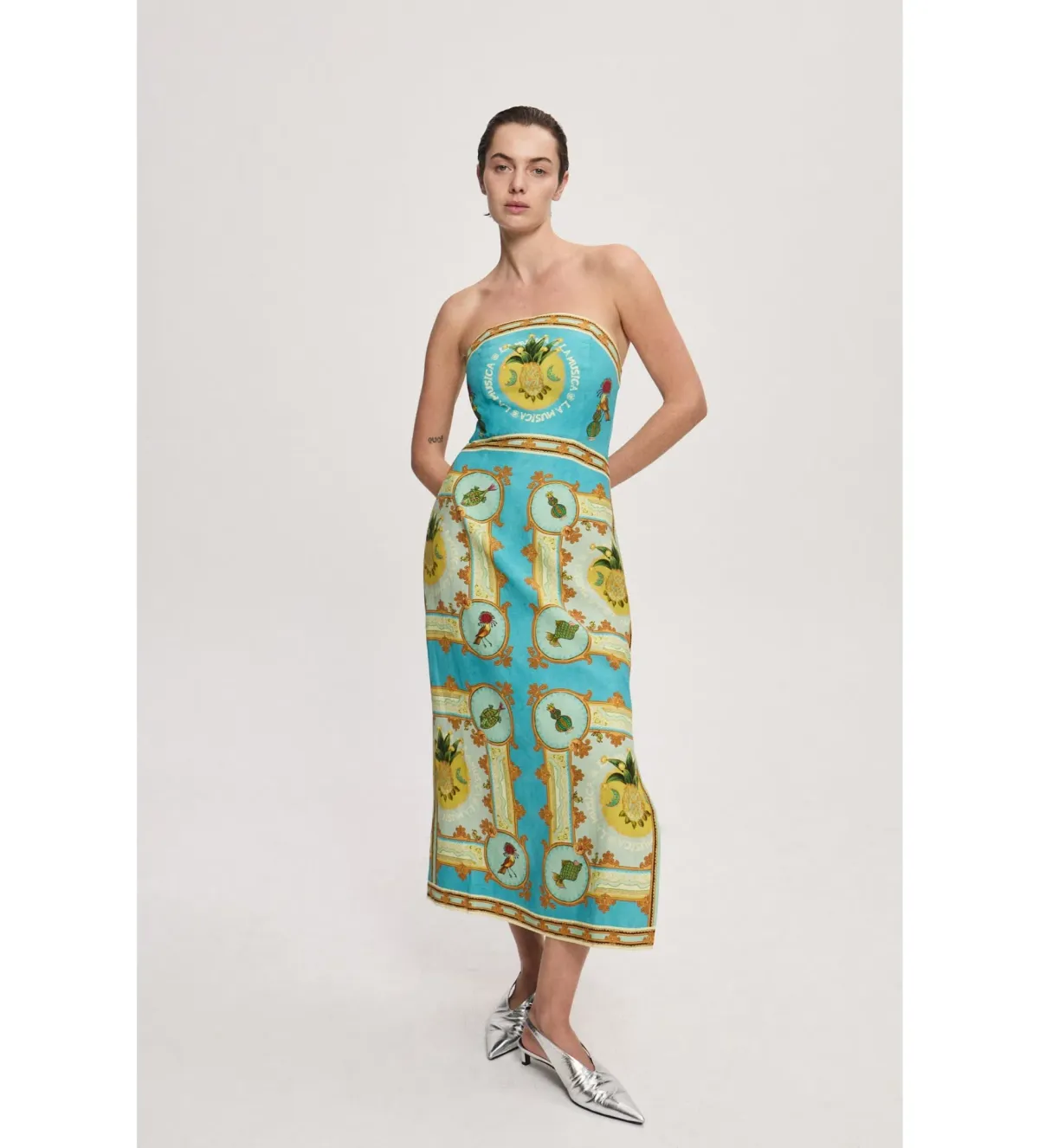 Alemais La Musica Midi Dress Print Size 8 - Image 1
