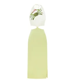 Alemais Seb Embellished Midi Dress Multi/Print Size 10 for rent on The Volte - image 3