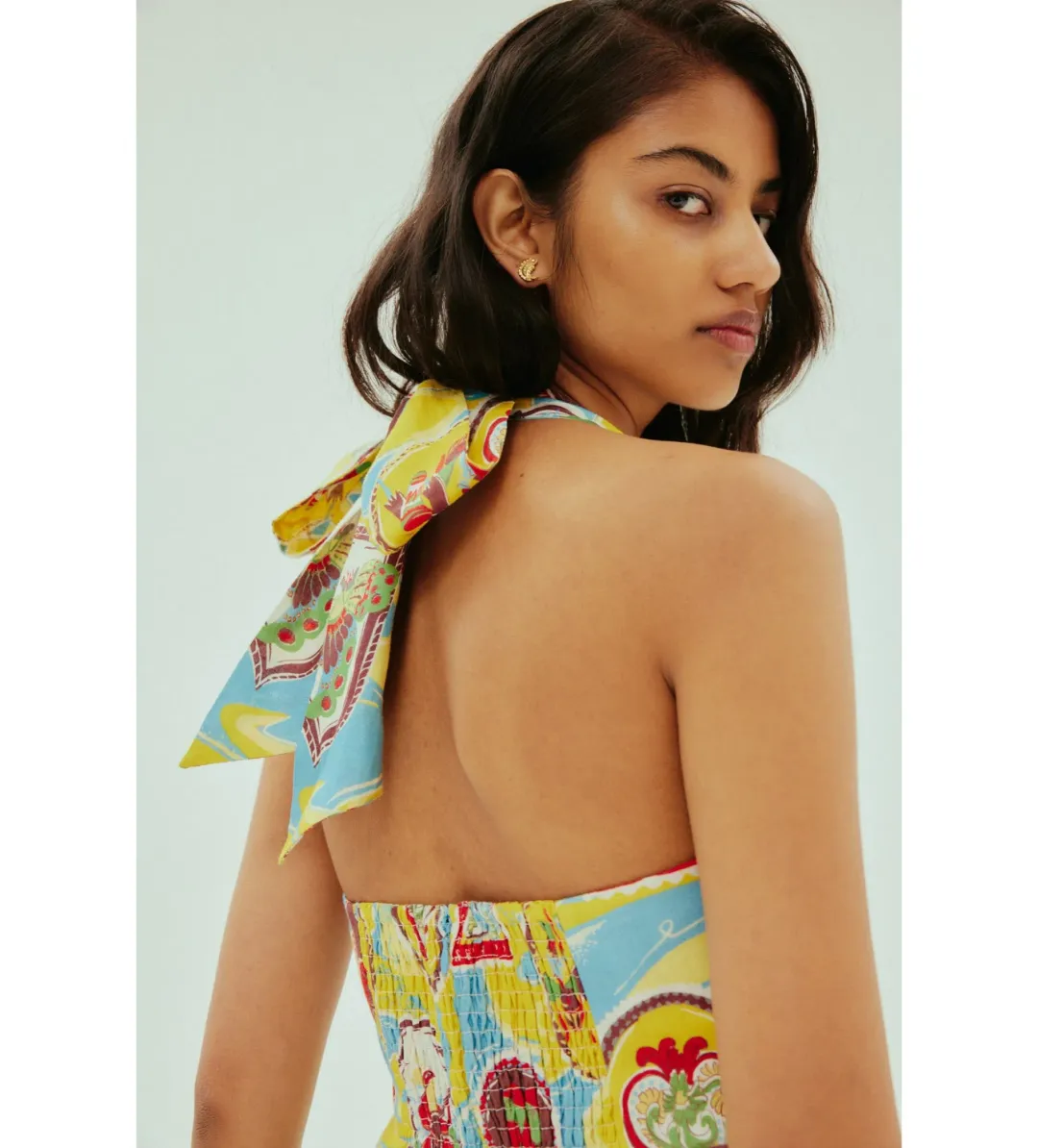 Alemais Emilio Midi Dress Multi Size 8 for rent on The Volte - main image