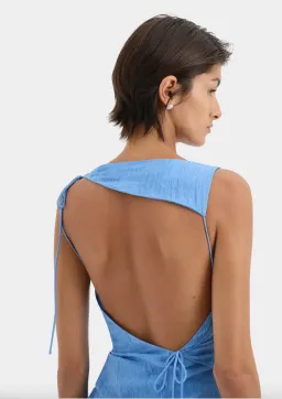 Sir The Label Ligera Mini Dress Cornflower Size 6 for rent on The Volte - image 5
