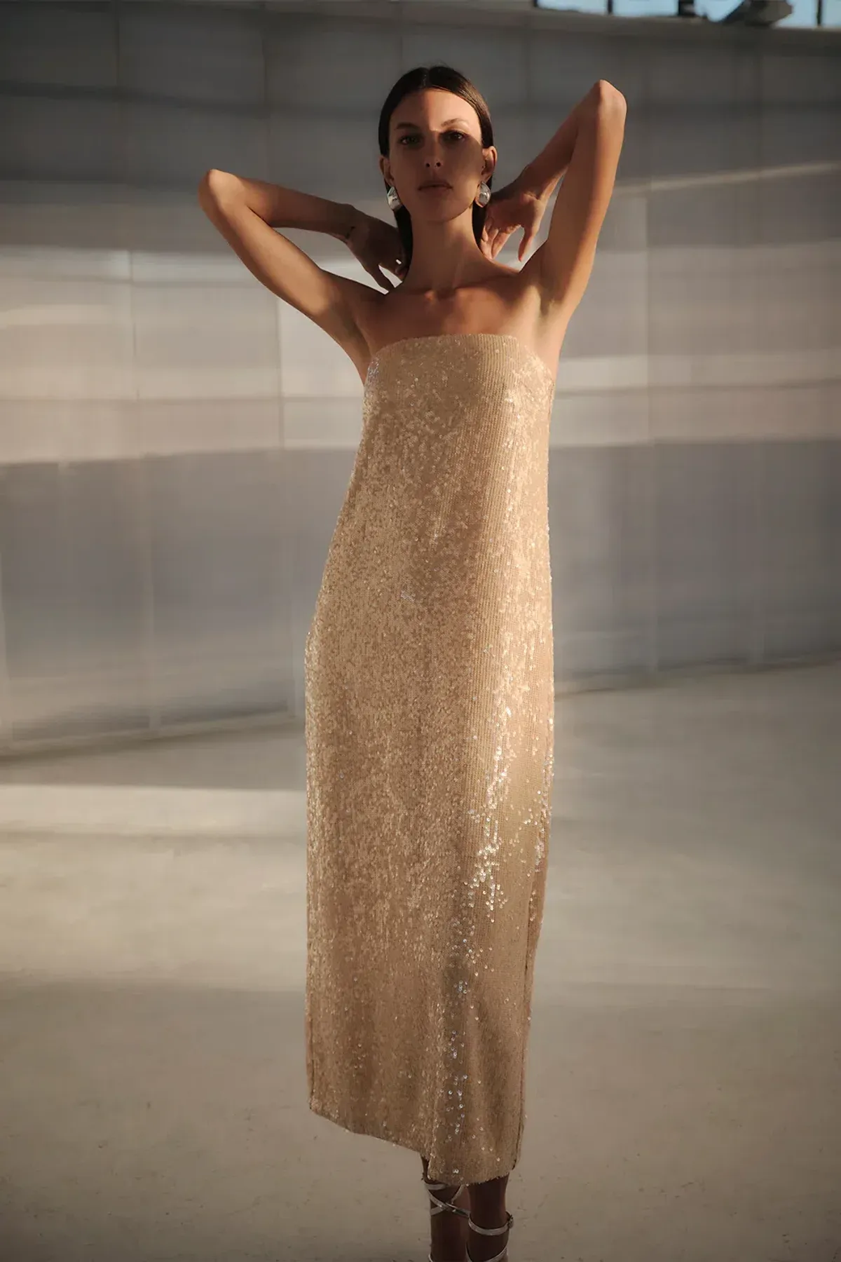 Manning Cartell Light Angles Strapless Dress Gold Size S / AU 8 - Image 5