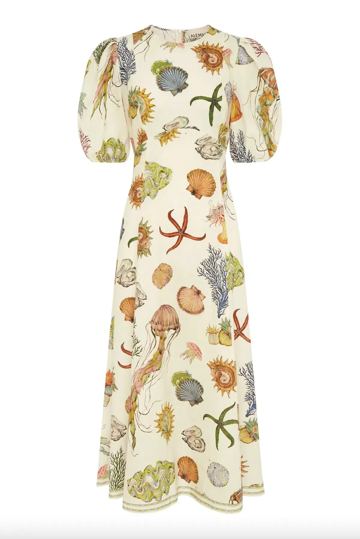 Alemais Sea Midi Dress Print Size 8 - Image 4