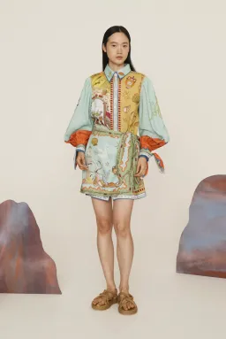 Alemais Surrealist Summer Mini Dress Multi Size 16 for rent on The Volte - image 1