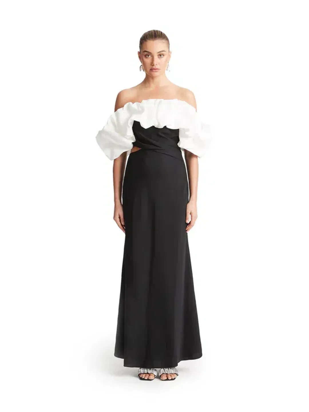 Sheike Margot Dress Black/White Size AU 10 for rent on The Volte - main image