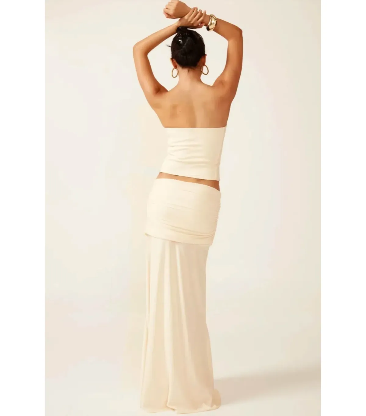 Ance Gria Jude Top and Skirt in Ivory Size S / AU 8 - Image 3