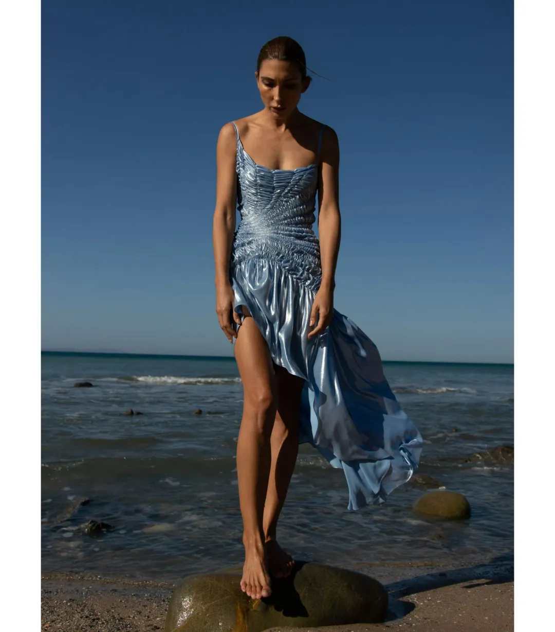 Georgia Hardinge Celestial Dress Blue Size AU 10 for rent on The Volte - main image