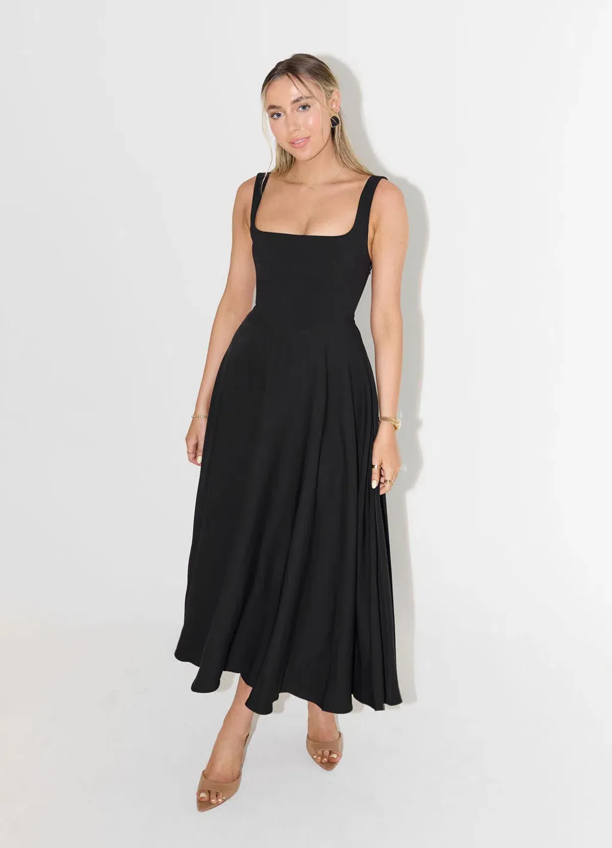 Odd Muse The Ultimate Muse Midi Dress Black Size 4/XXS - Image 1