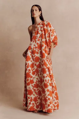 Hansen and Gretel Carmen One Shoulder Maxi Dress Wild Flower Size 14 for rent on The Volte - image 2