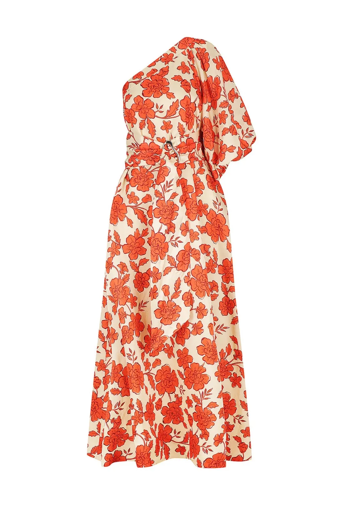 Hansen and Gretel Carmen One Shoulder Maxi Dress Wild Flower Size 14 for rent on The Volte - main image