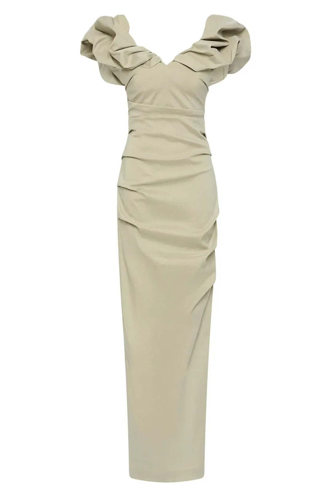 Rachel Gilbert Frey Gown Sage Size 3 / AU 12 for rent on The Volte - main image