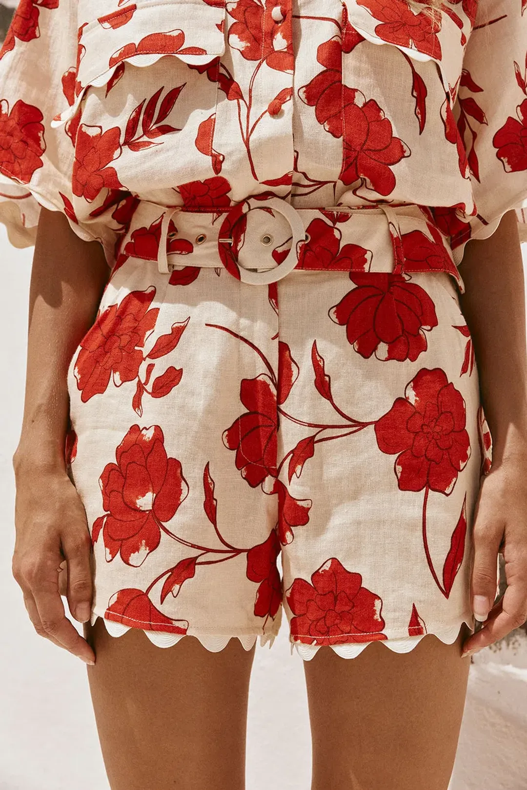 Zaco Arlette Top Size XS and Shorts Size M Set Blooming Print for rent on The Volte - main image