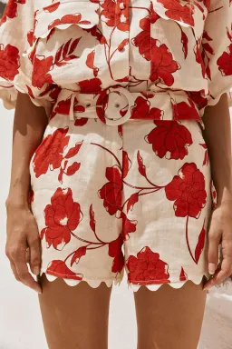 Zaco Arlette Top Size XS and Shorts Size M Set Blooming Print for rent on The Volte - image 4