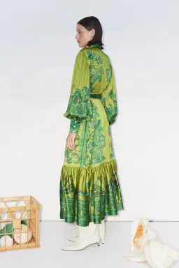 Alemais Solaris Shirtdress Green Size 10 for rent on The Volte - image 2