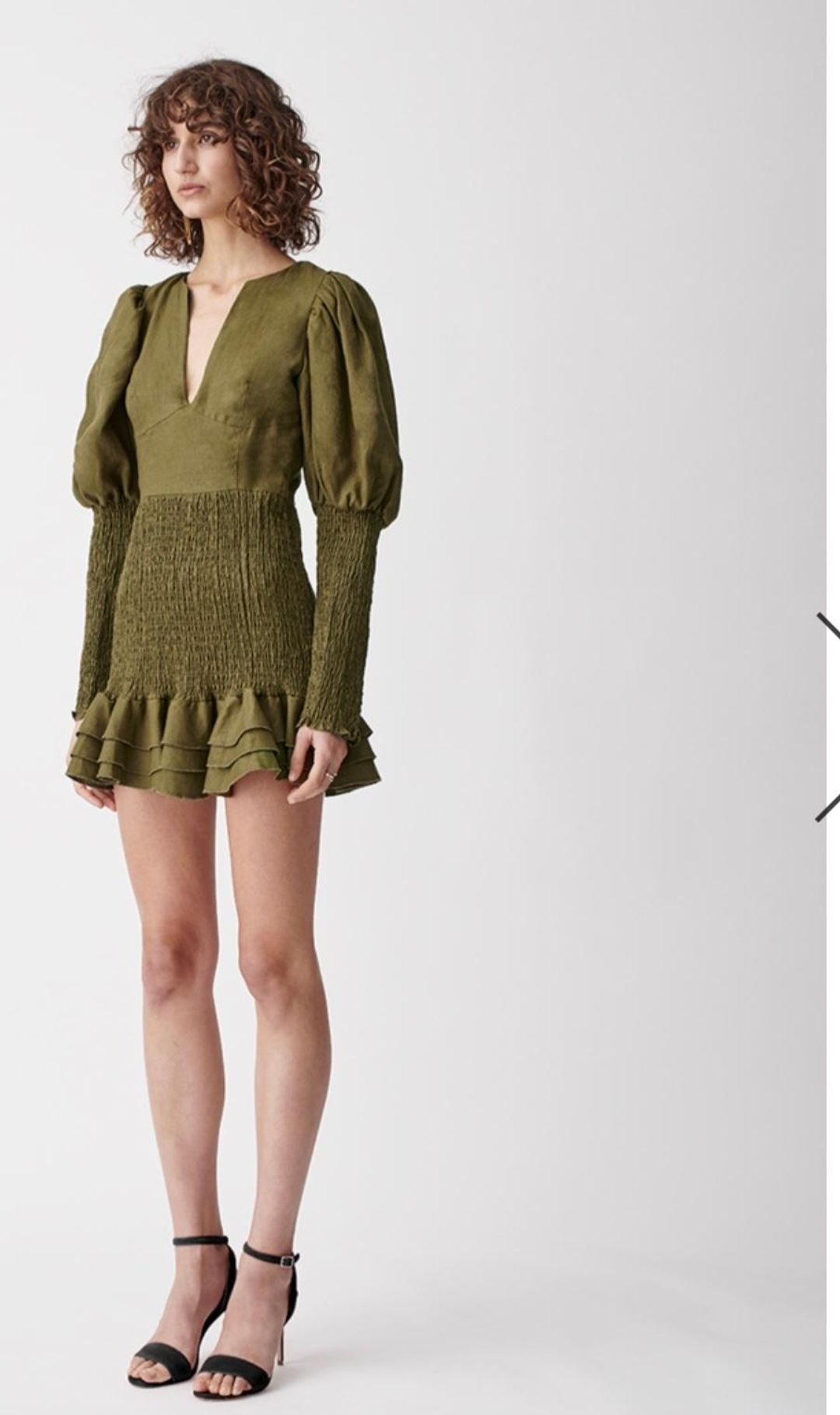 Joslin Studio - Morgan linen mini dress size 6 for rent on The Volte - main image