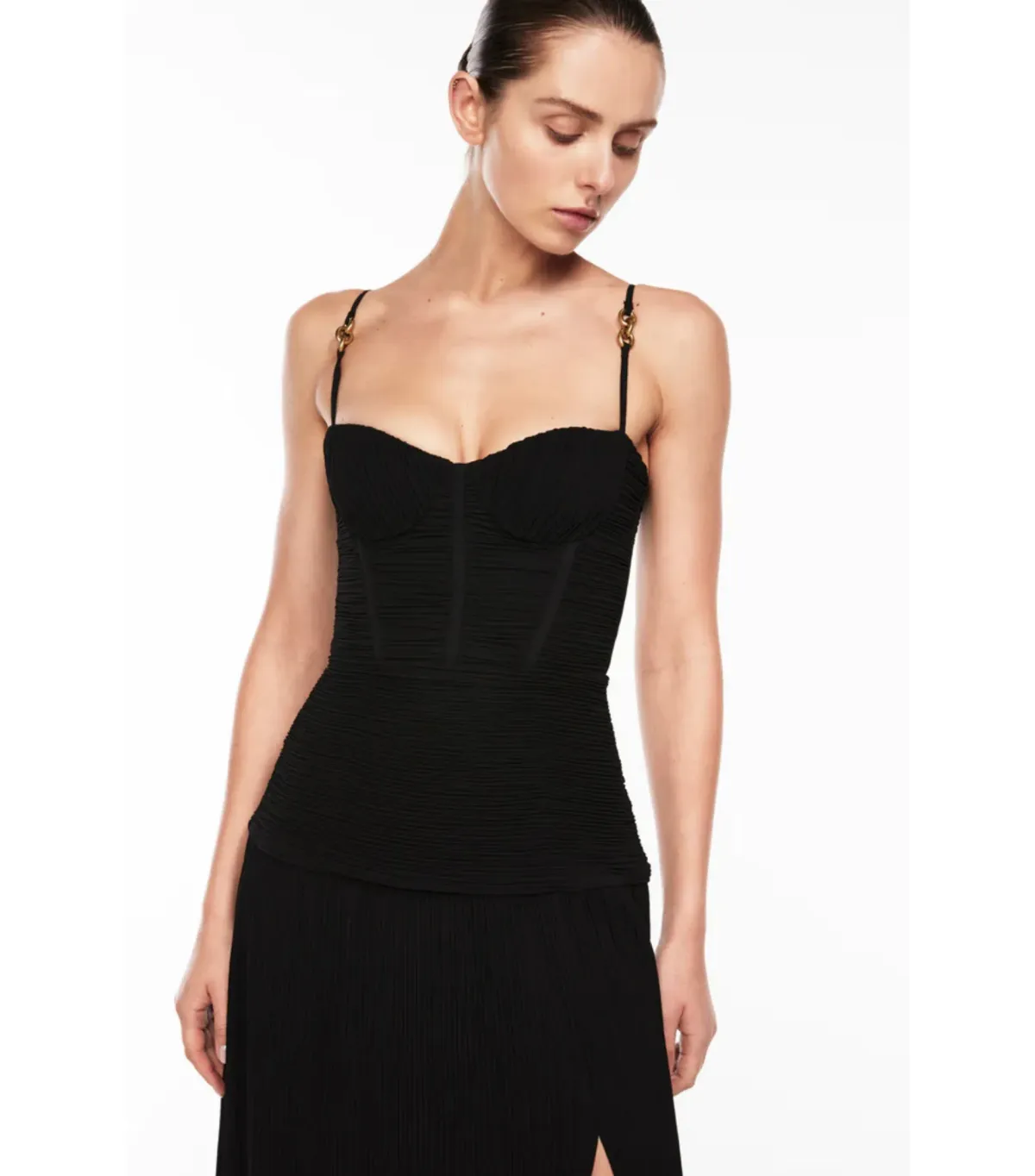Manning Cartell Double Time Pleat Dress in Black Size AU 6 - Image 3