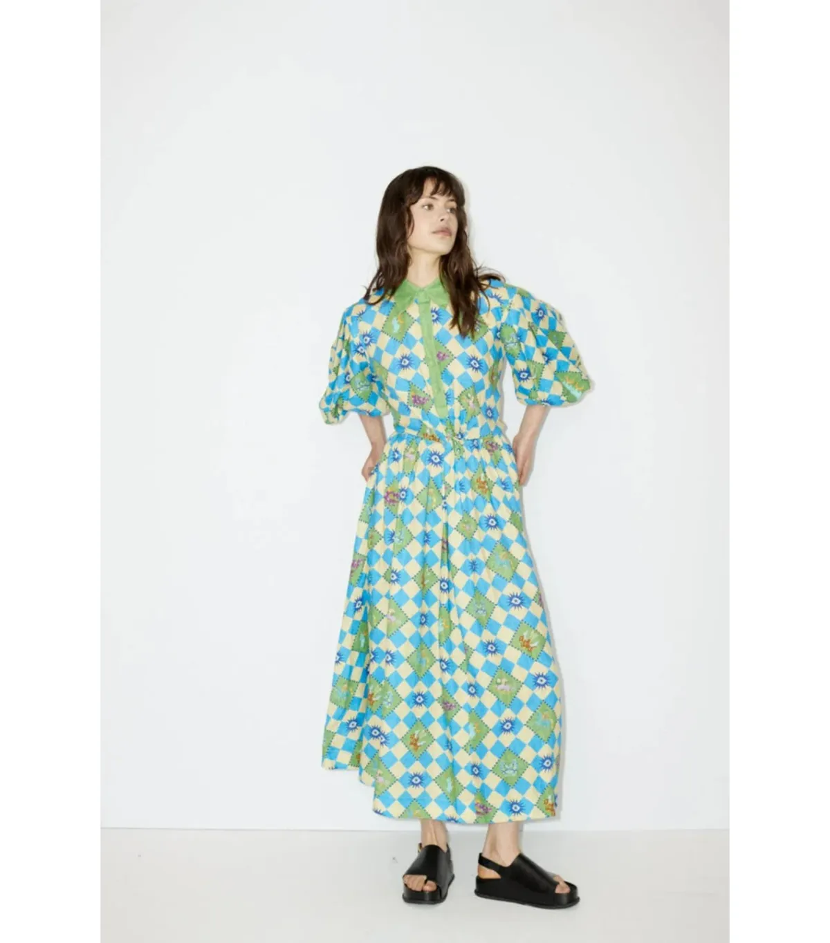 Alemais Lou Twist Front Shirt Dress Multi Size M / AU 10 for rent on The Volte - main image