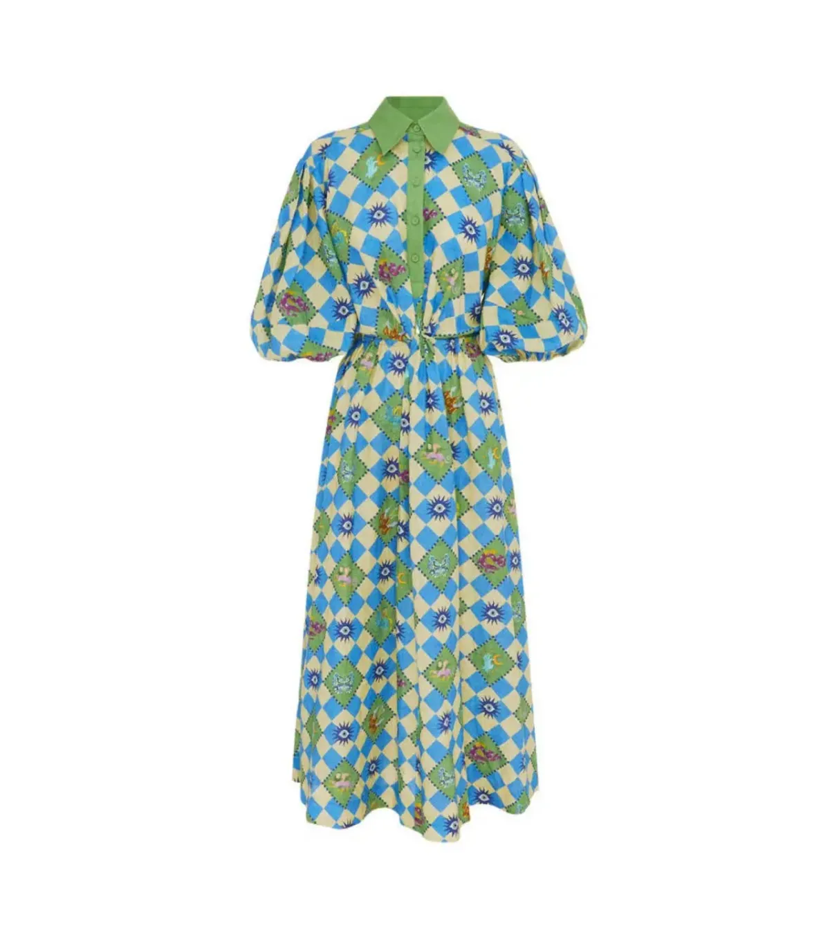 Alemais Lou Twist Front Shirt Dress Multi Size M / AU 10 - Image 8