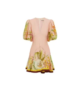 Alemais Papaya Mini Dress Blush Size AU 8 for rent on The Volte - image 5