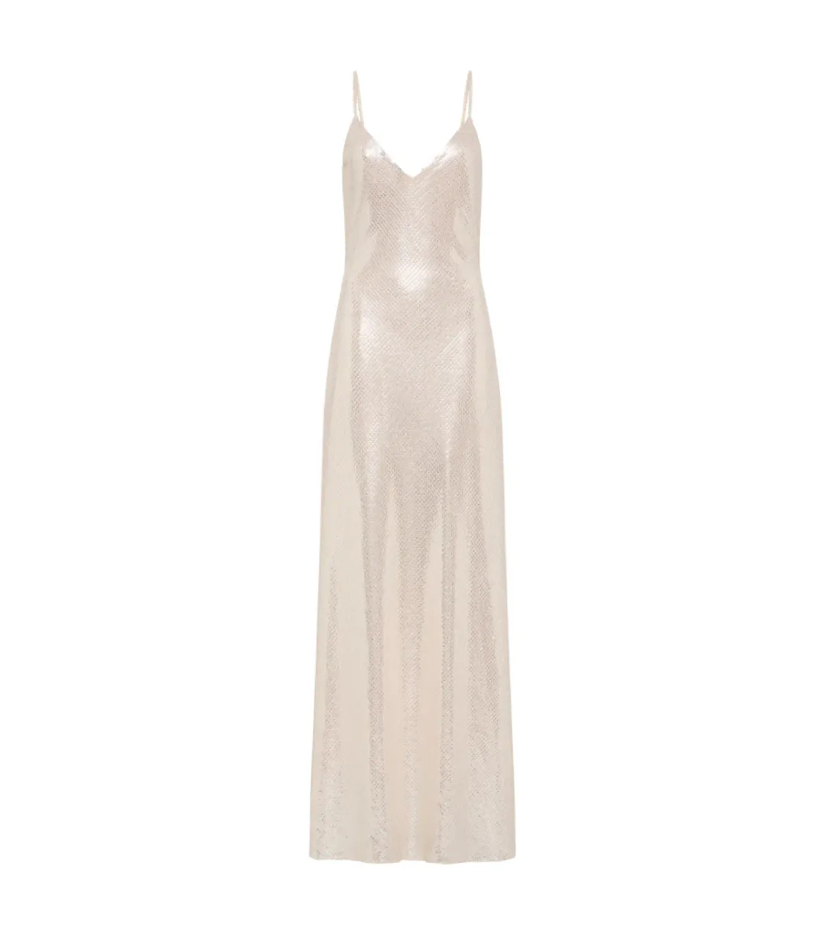 Manning Cartell High Voltage Slip Dress Nude Silver Size AU 8 - Image 4