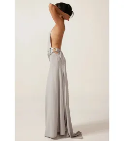 Ance Gria Gaia Gown in Silver Blue Size XS / AU 6 for rent on The Volte - image 3