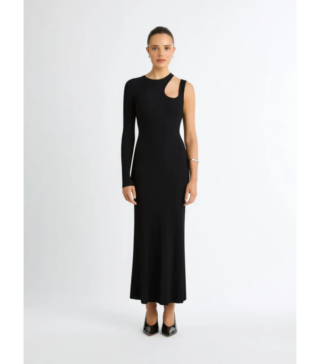 Sheike Camille Midi Dress Black Size AU 12 for rent on The Volte - main image
