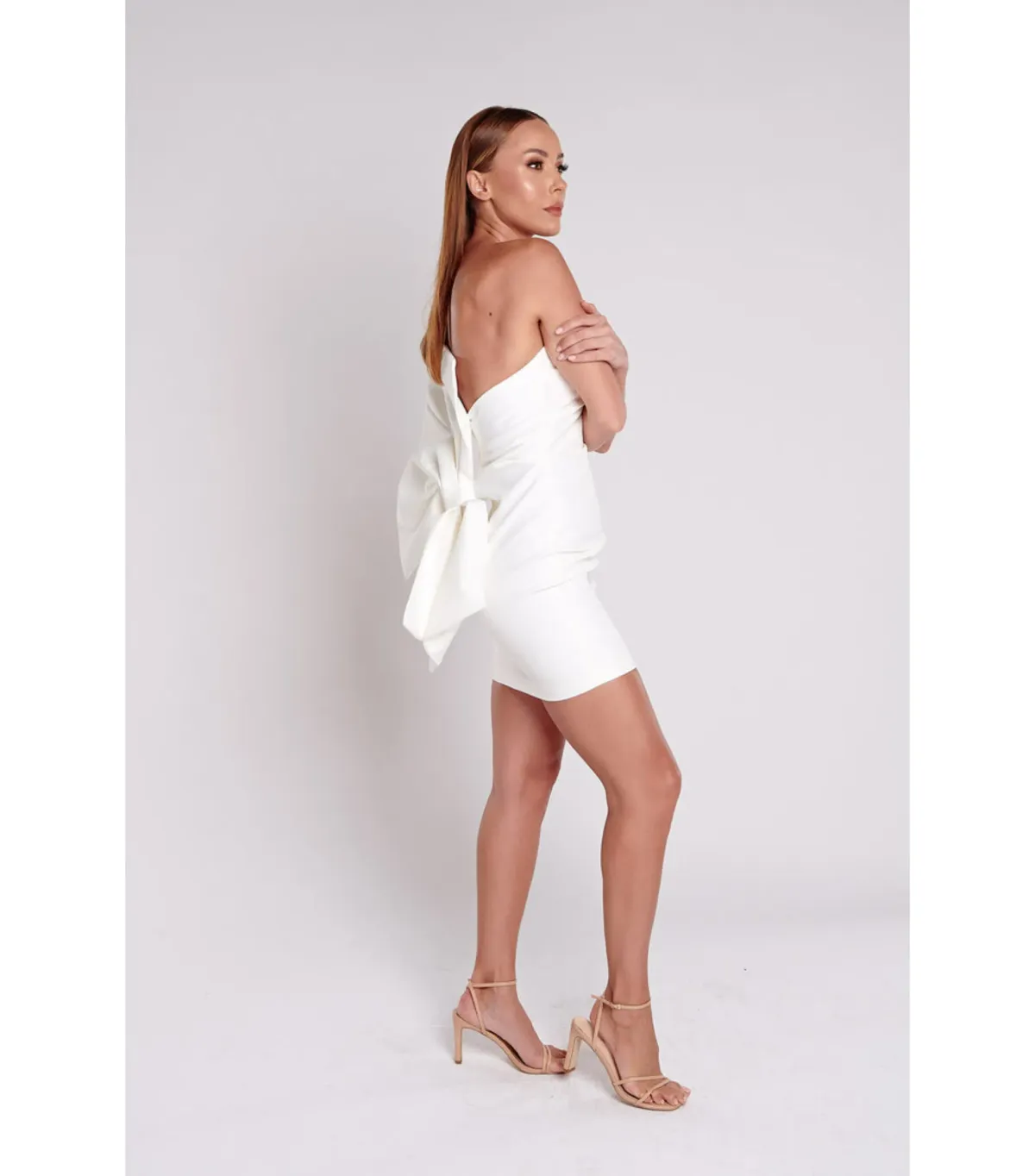 Bianca & Bridgett Maple Mini Dress White Size AU 10 - Image 2