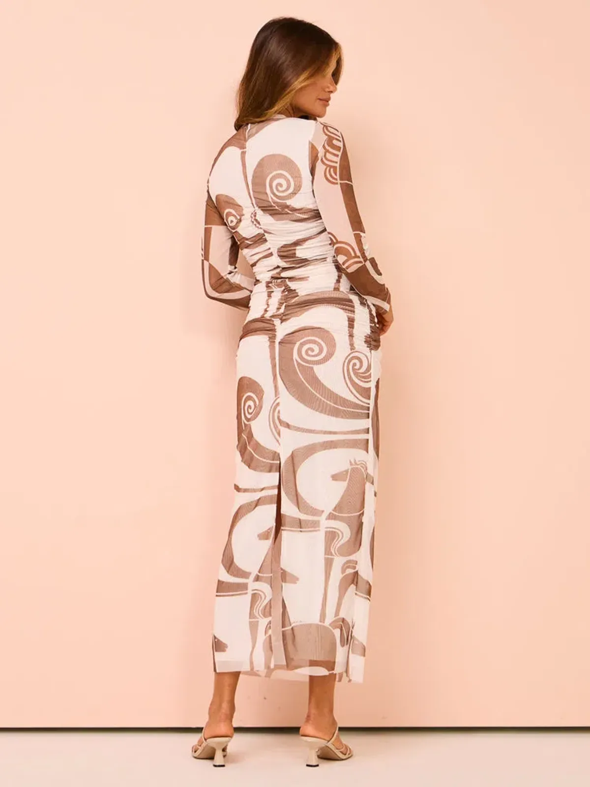Roame Bazaar Maxi Dress in Roaming Horses Chestnut Size 2 / AU 10 - Image 3