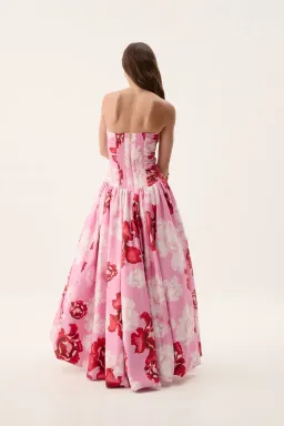 Aje Behold Maxi Dress in Pink Boldly Blooming Size AU 16 for rent on The Volte - image 3