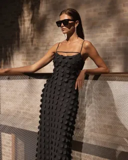 Sheike Escape Maxi Dress Black Size 6 for rent on The Volte - image 2