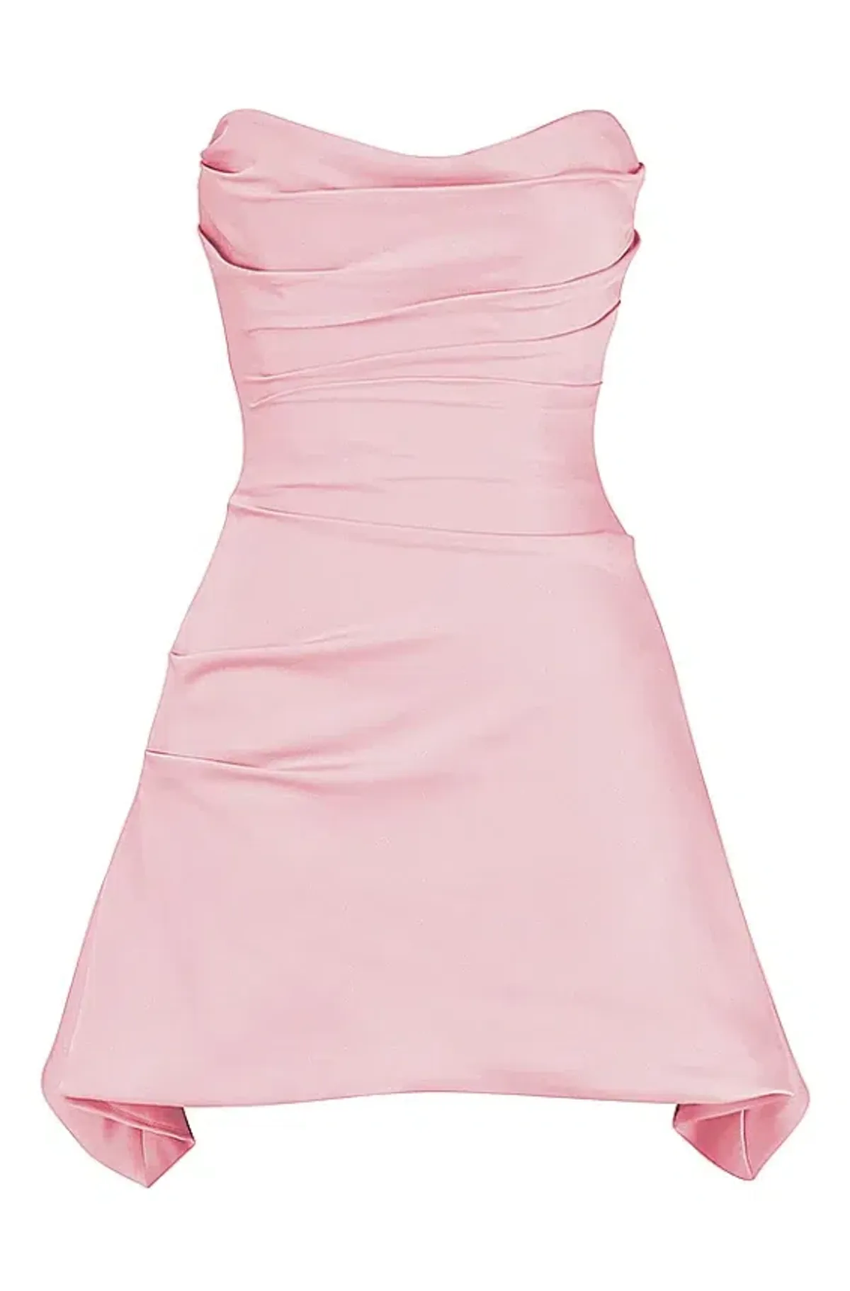 House of CB Jasmine Draped Strapless Corset Mini Dress Rose Pink Size S / AU 8 - Image 9