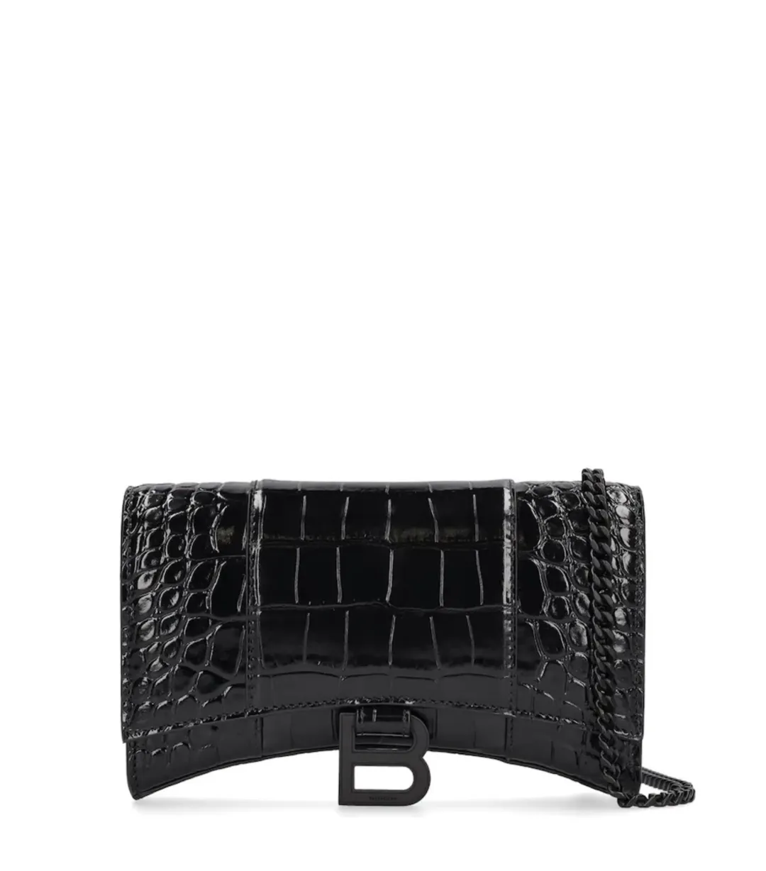 Balenciaga Hourglass on Chain Black for rent on The Volte - main image