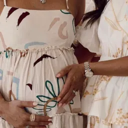 Skye and Staghorn Lottie Tiered Maxi Dress in La Rosa Print Size AU 8 for rent on The Volte - image 2