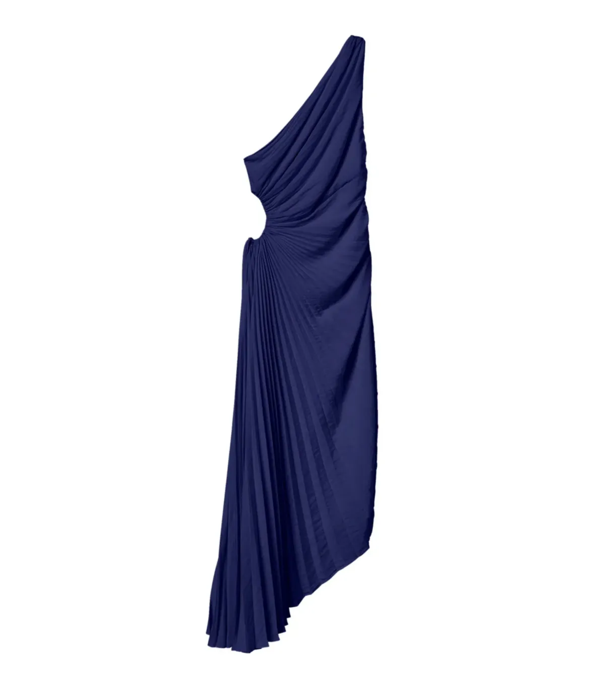 A.L.C. Delfina Satin Pleated Dress Riviera Size AU 6 - Image 6