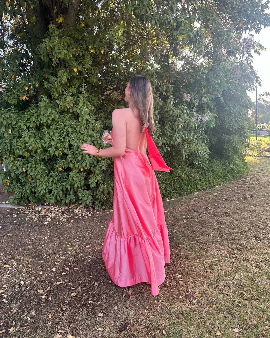 Hansen and Gretel Gateau Gown in Watermelon Size AU 8 for rent on The Volte - main image
