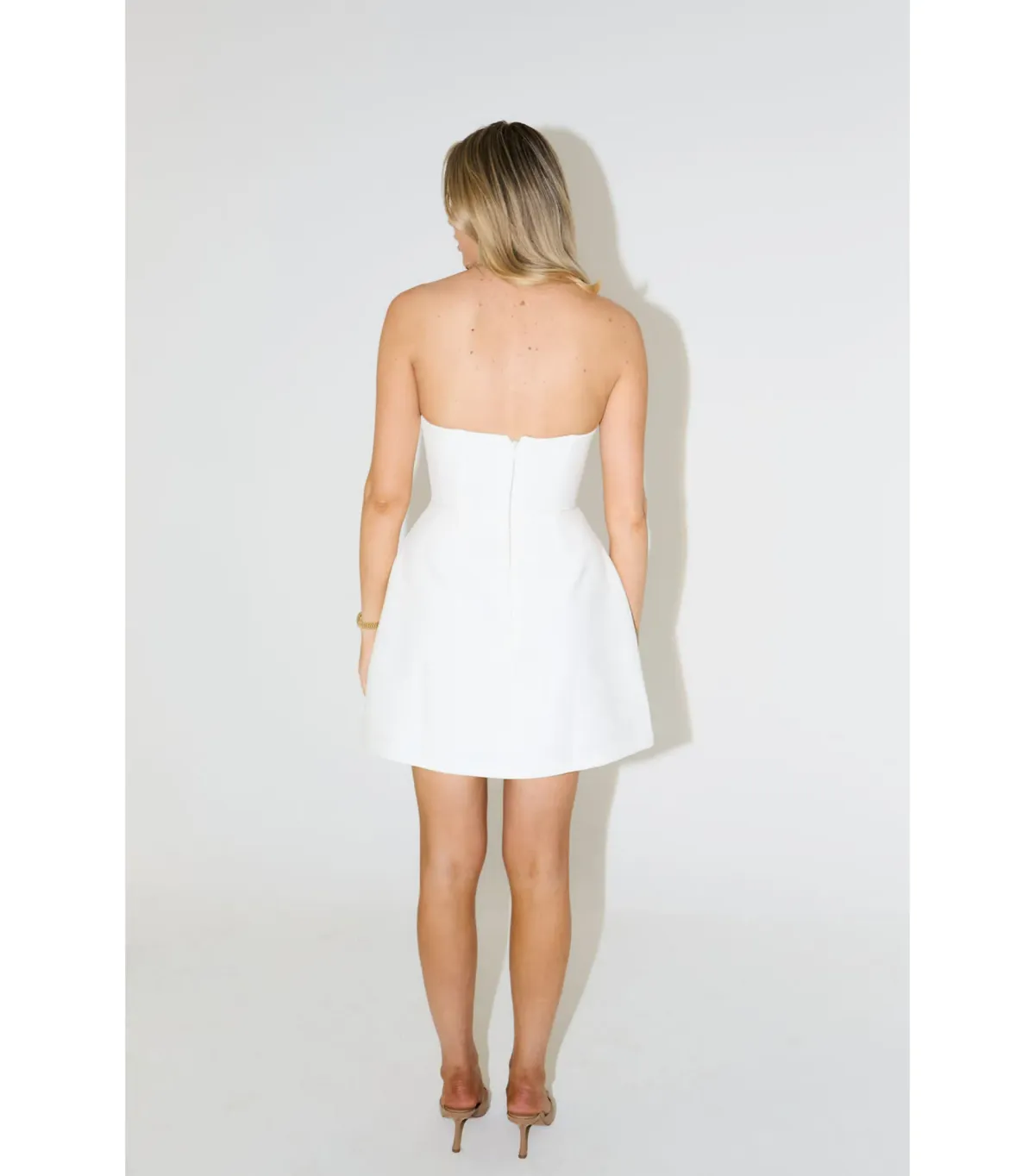 Odd Muse The Ultimate Muse Strapless Dress in White Size AU 8 - Image 3