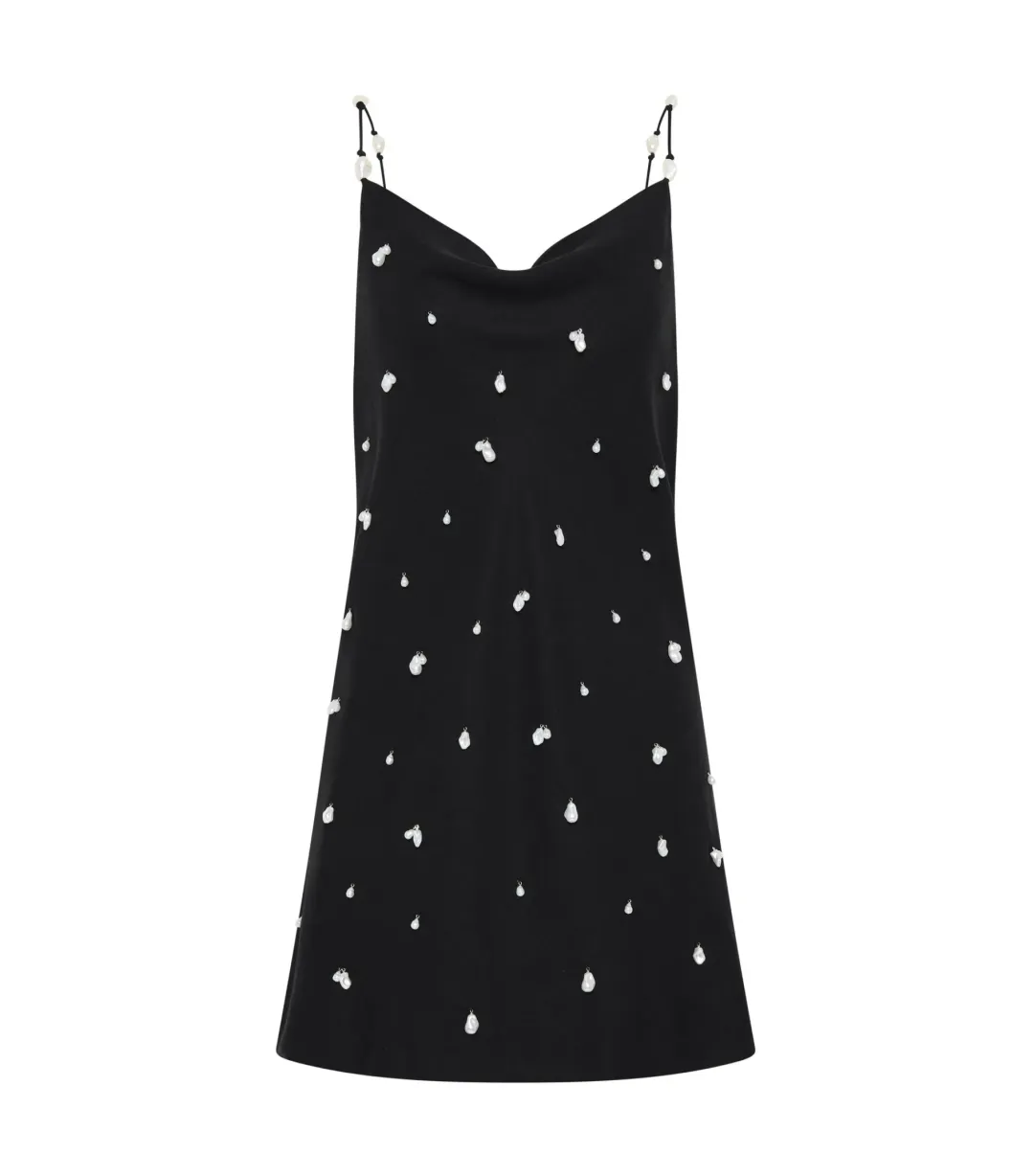 Aje Studio Akoya Mini Dress Black Size AU 4 for rent on The Volte - main image
