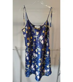 Christian Dior Vintage Floral Slip Dress Navy Blue Size Small / AU 8 for rent on The Volte - image 2
