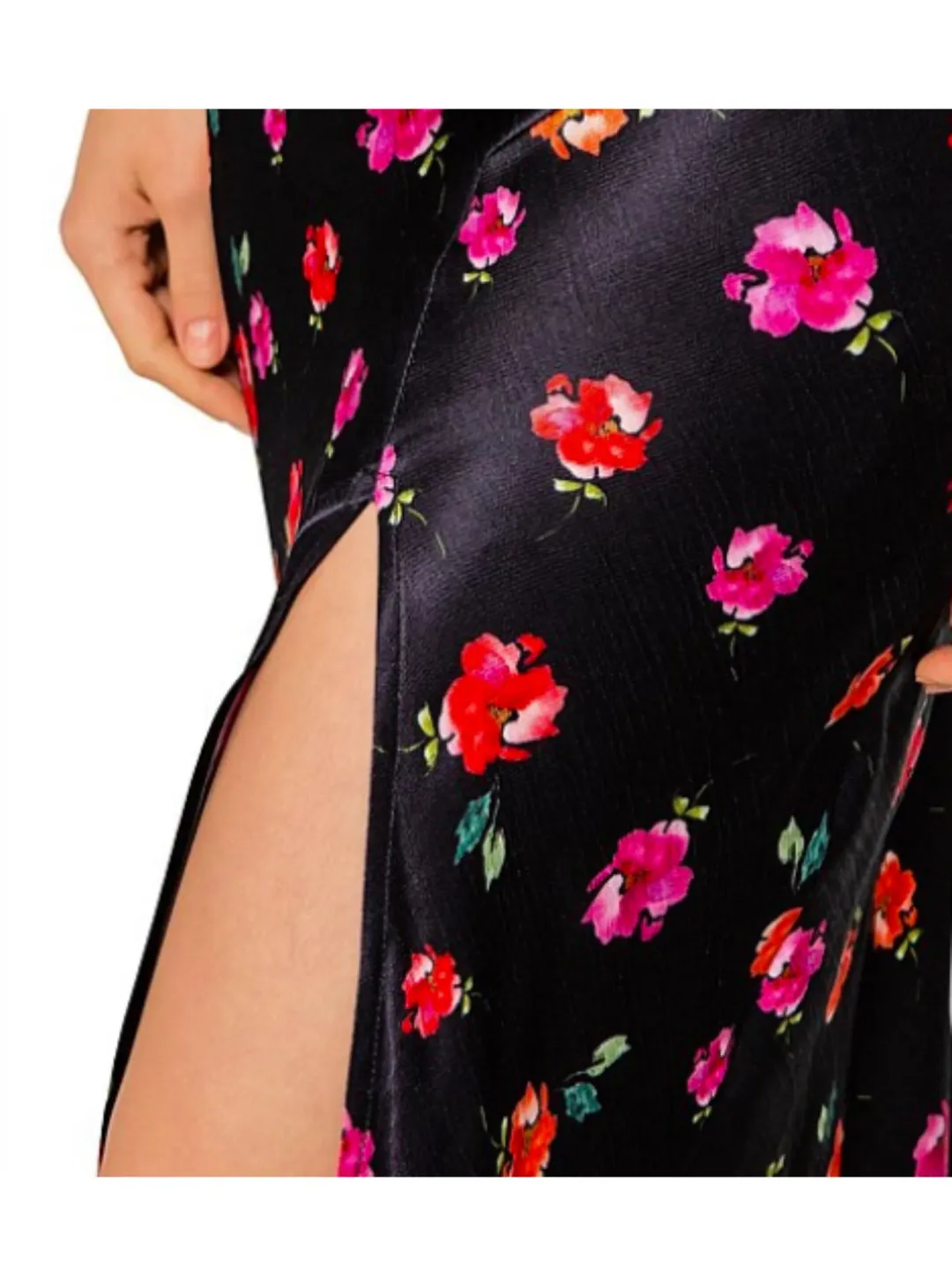 Bec & Bridge Floral Midi Dress Black Floral Size AU 6 for rent on The Volte - main image