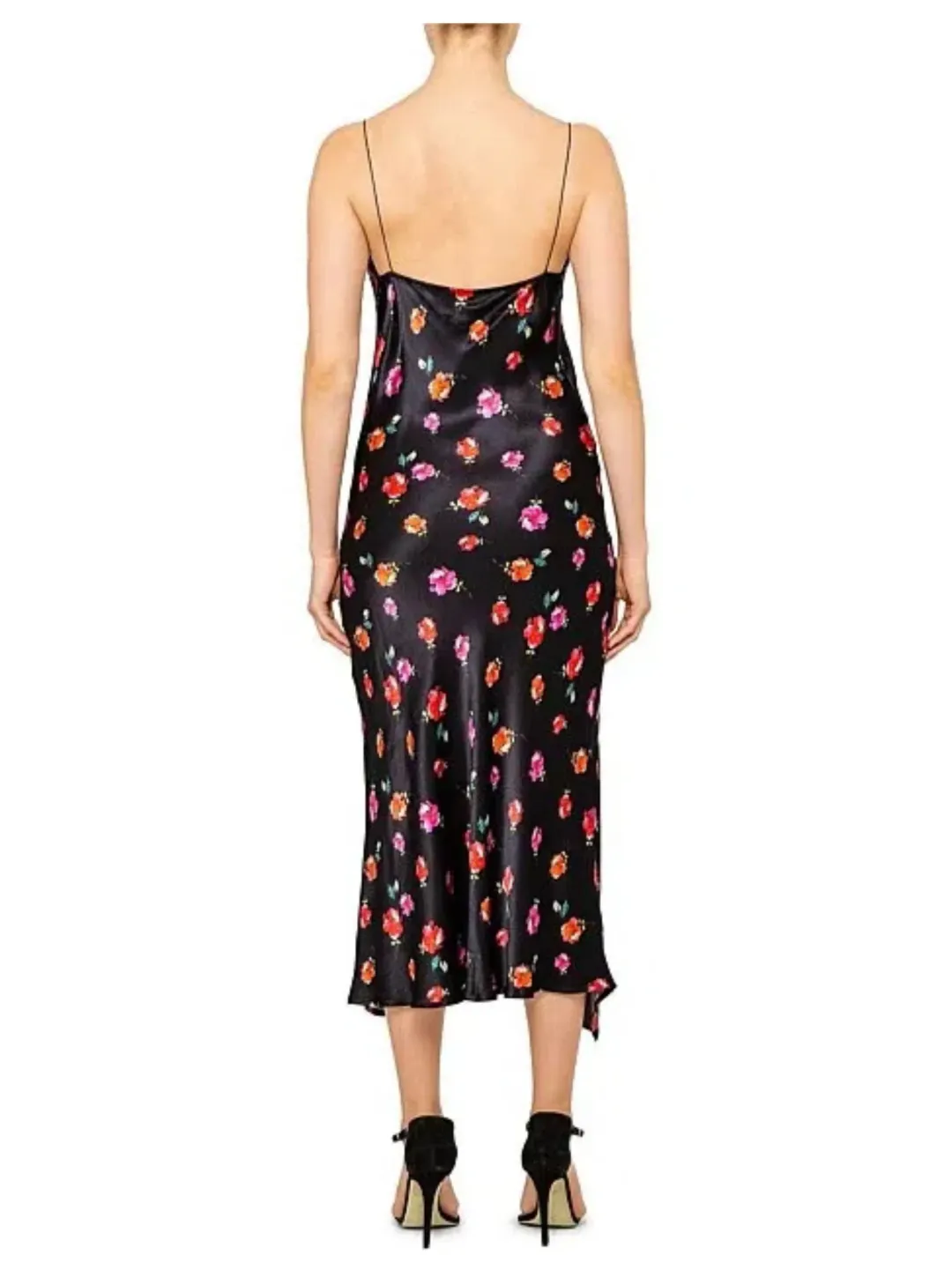 Bec & Bridge Floral Midi Dress Black Floral Size AU 6 for rent on The Volte - main image