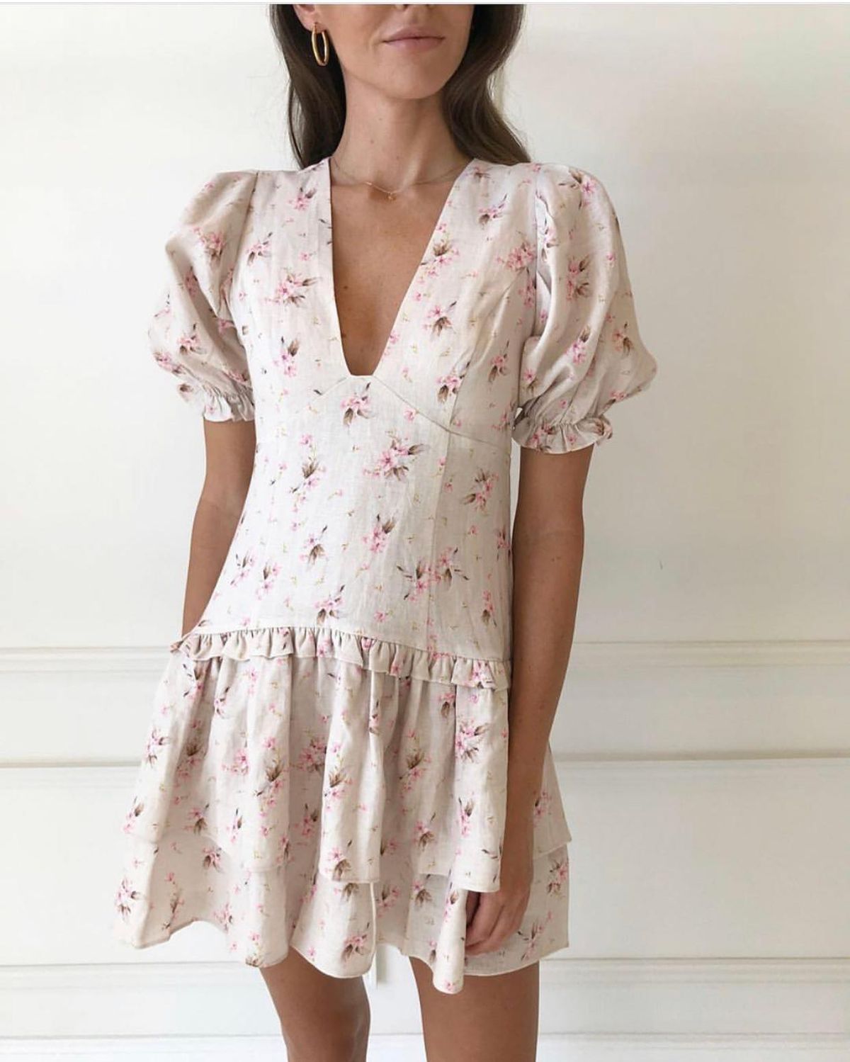 Hensley and Gretel Scarlett Dress Madonna Blush Print 6 - Image 2