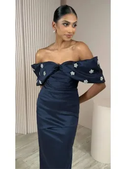 Azzurielle The Inara Midi Dress Navy Size 10 for rent on The Volte - image 1